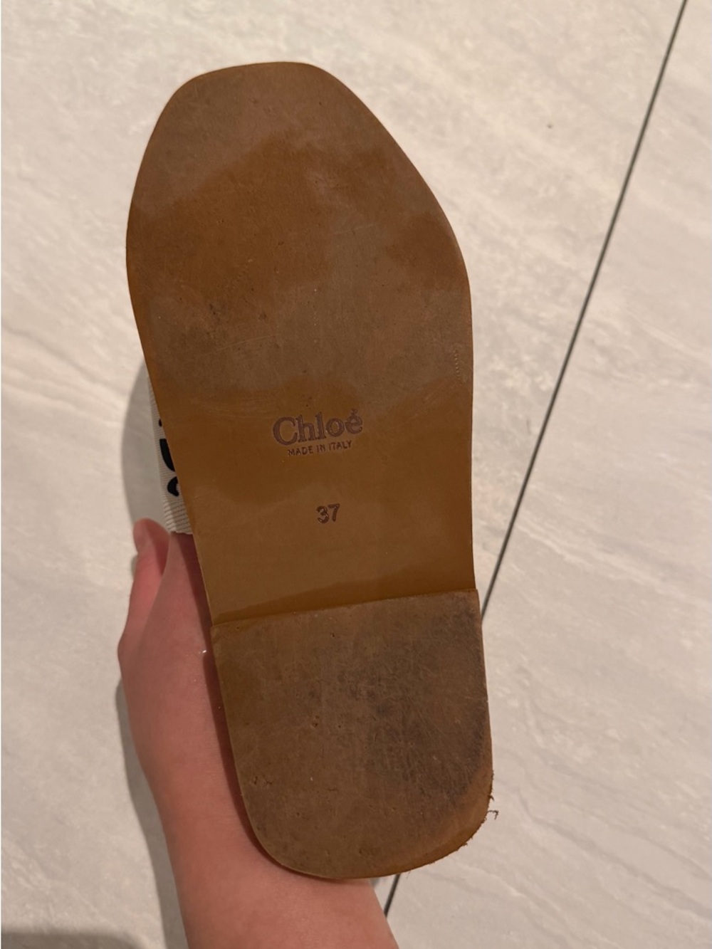 Chloe woody logo-detail Slides - Picture 4 of 5